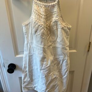 Lilly Pulitzer White Halter Neck Dress